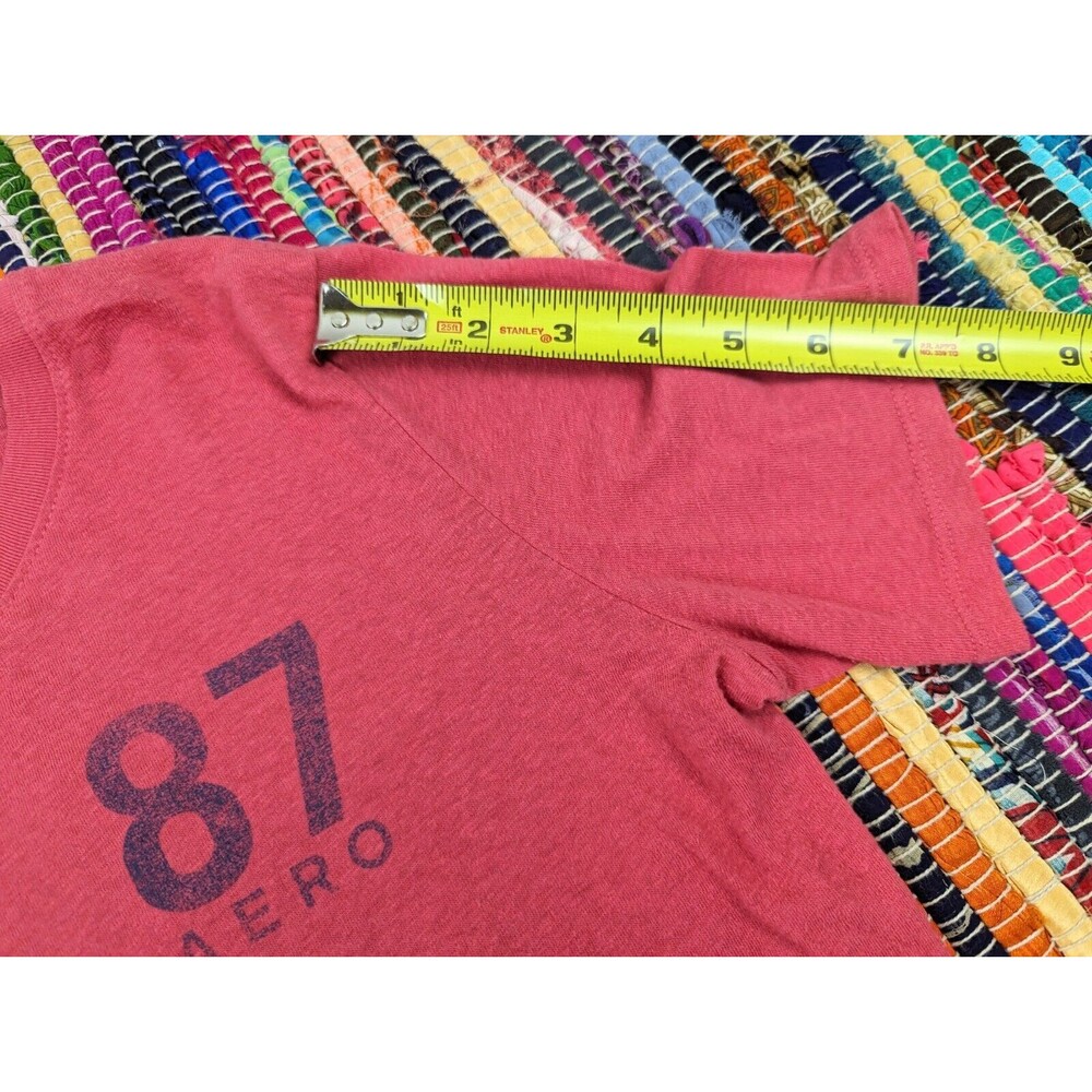 Aeropostale Women's Brooklyn M Pink Red Graphic T-Shirt Tee Cotton Blend - Picture 7 of 8